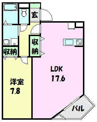 ハイエストピーク 403号室 間取り