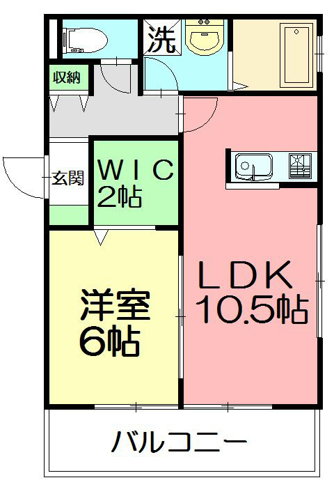 パレ・コレイユ 101号室 間取り