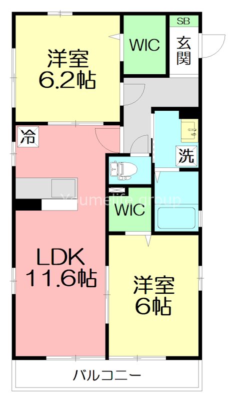 メゾンＫＡＺＵ 201号室 間取り