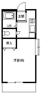 シャルム 103号室 間取り