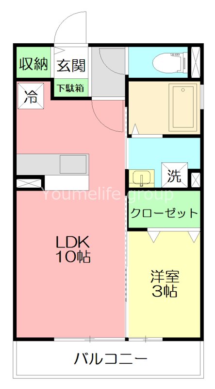 ハイムTプラウド 201号室 間取り