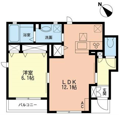 セゲド 101号室 間取り