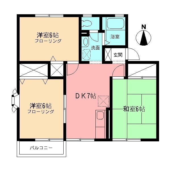 エトワール 202号室 間取り