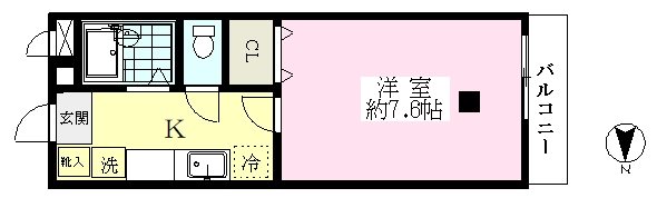 メゾンkobayashi 202号室 間取り