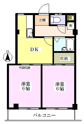 ウィスタリア青木 302号室 間取り