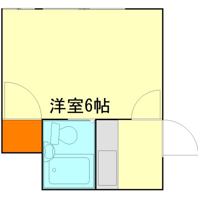コスモハイツ上御霊 207号室 間取り