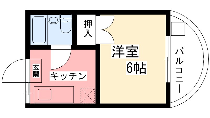 鴨東ハイツ 301号室 間取り