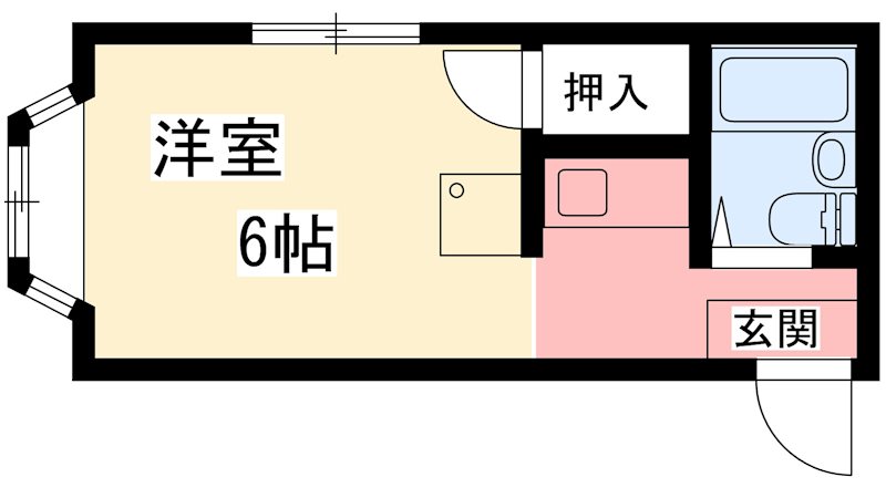 コスモハイツ下鴨 101号室 間取り