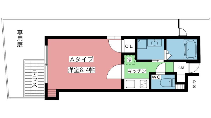 グランデ高野 101号室 間取り