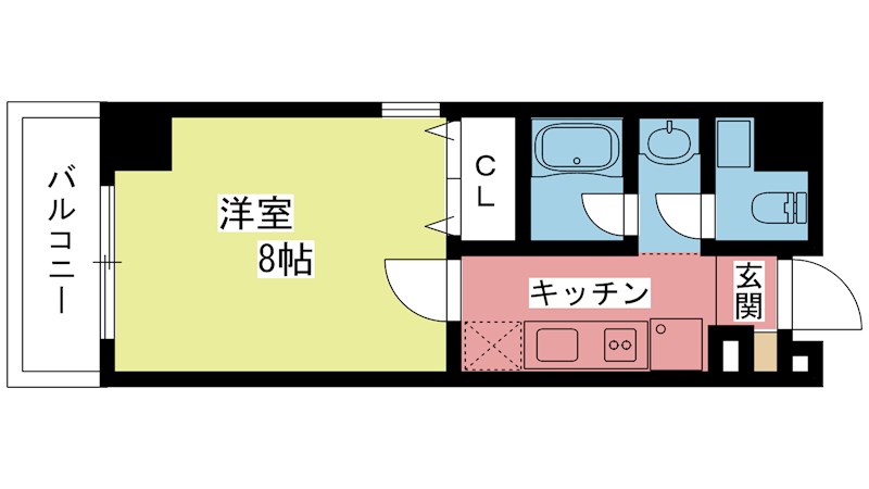 グランコスモ鴨川 1007号室 間取り