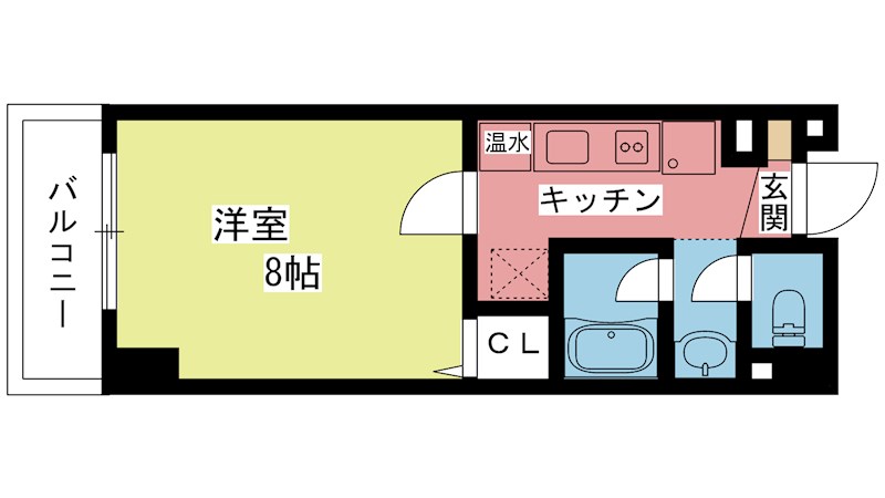 グランコスモ鴨川 803号室 間取り