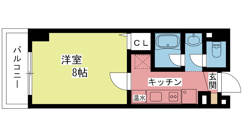 グランコスモ鴨川 802号室 間取り