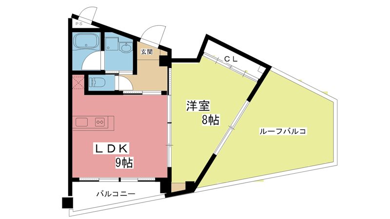グランコスモ出町柳II 間取り図