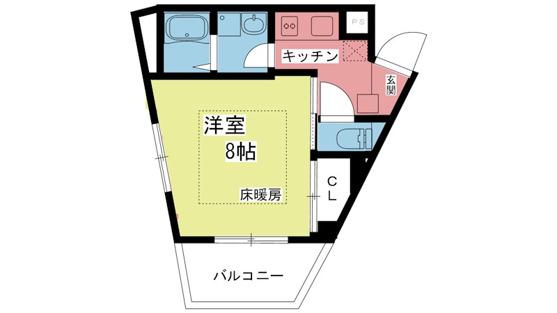 グランコスモ出町柳II 205号室 間取り