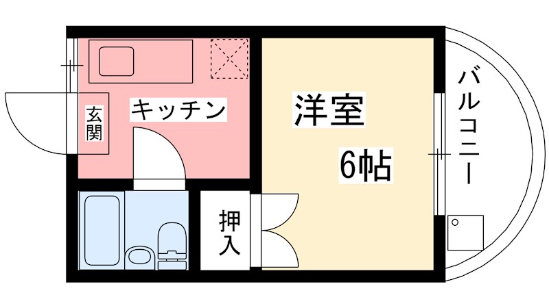 鴨東ハイツ 202号室 間取り