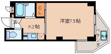 グリーンヒル北大路 201号室 間取り