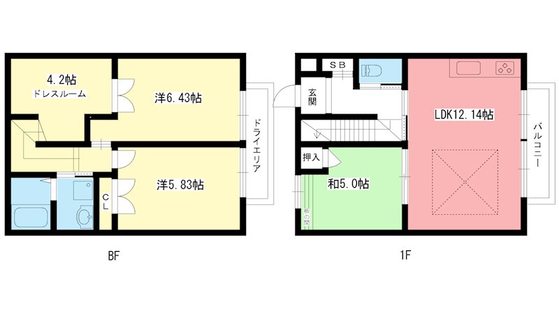 グリーンヒル北白川West 間取り図