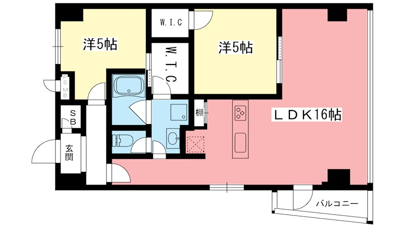 グランスイート鴨川 412号室 間取り