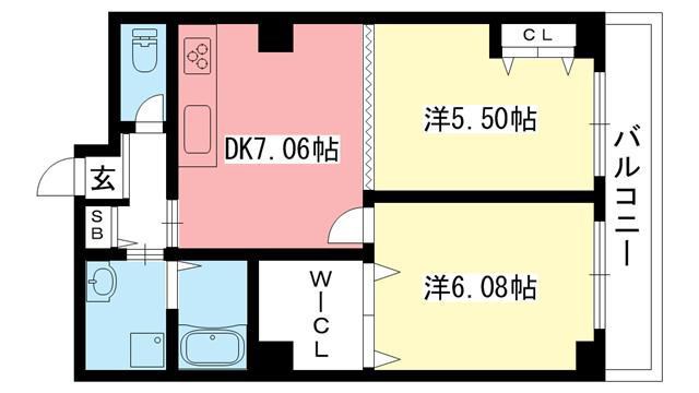 グリーンヒル北山通 間取り図