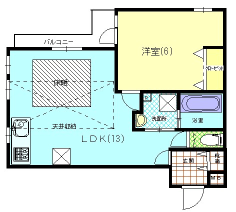 グリーンヒル下鴨本通 304号室 間取り