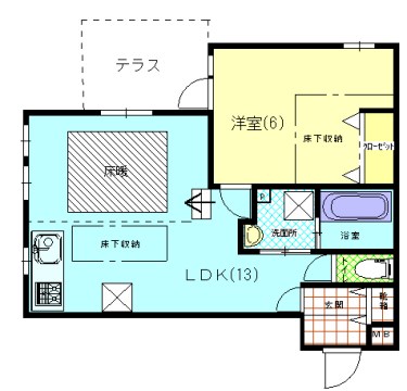 グリーンヒル下鴨本通 104号室 間取り