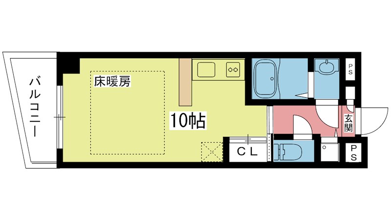 グランコスモ出町柳II 301号室 間取り