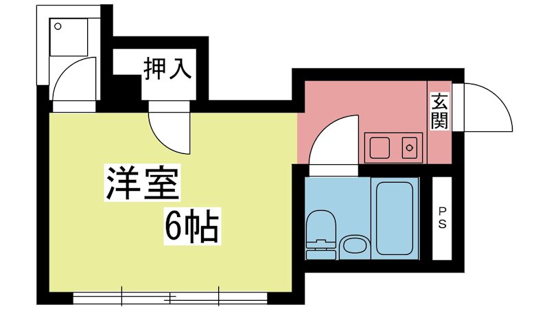 コスモハイツ里ノ内 303号室 間取り