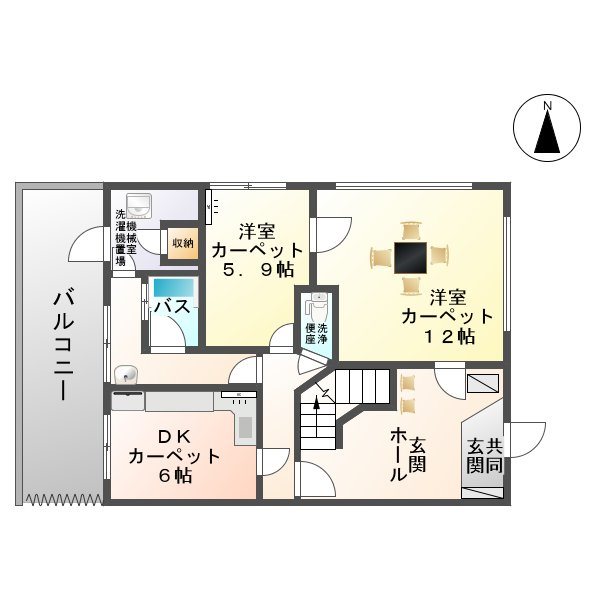 長野県上田市大手１丁目 間取り