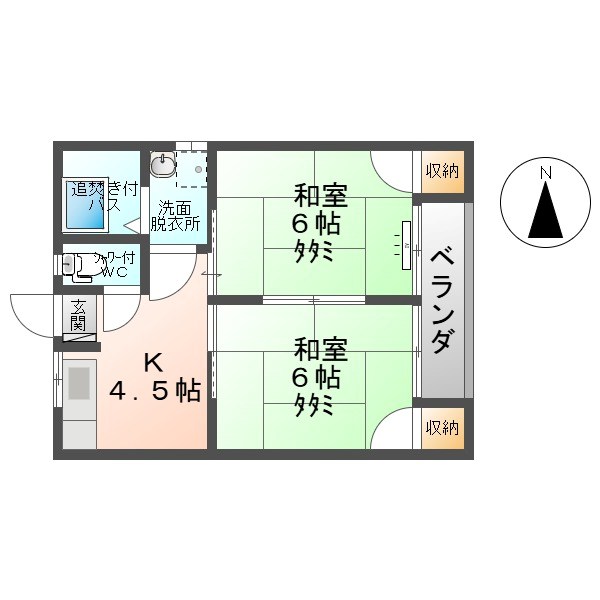 城之前ハイツ 間取り