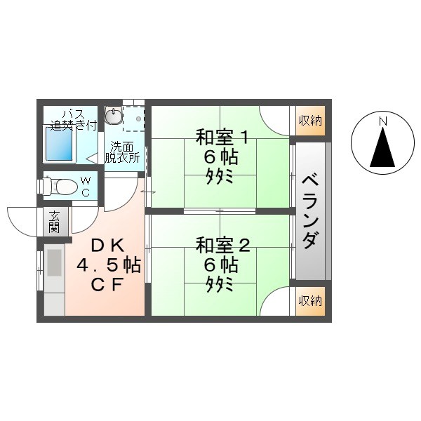 城之前ハイツ 間取り