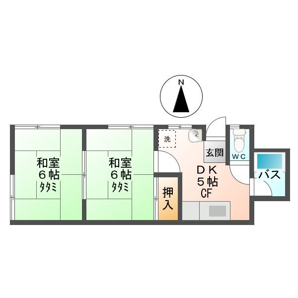 ハイツ西川 間取り