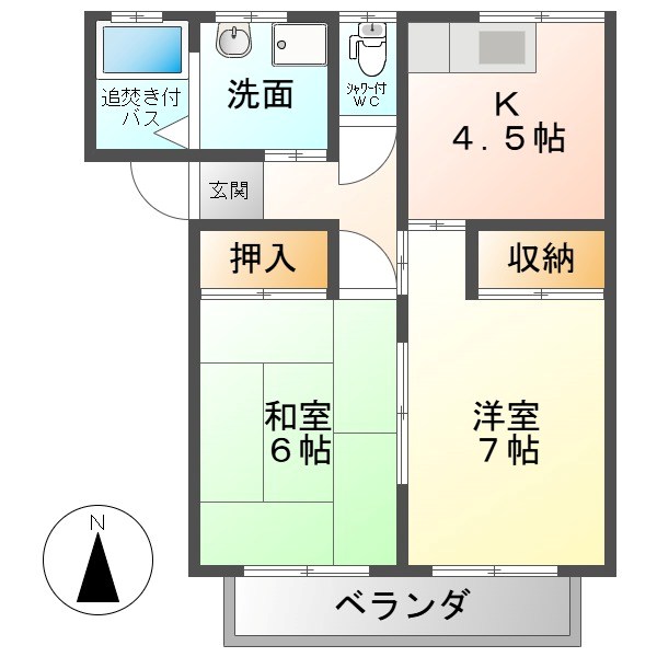 シェモワ国分Ｂ 間取り