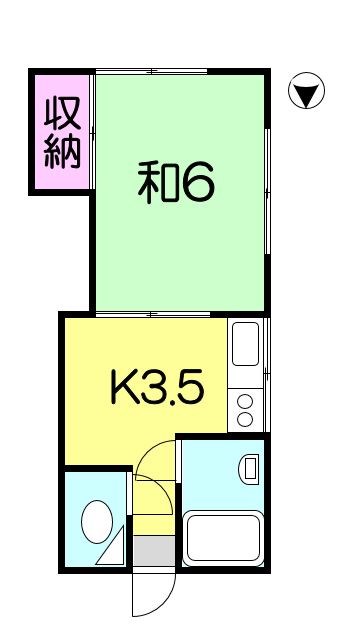 ハイツ岡田 間取り