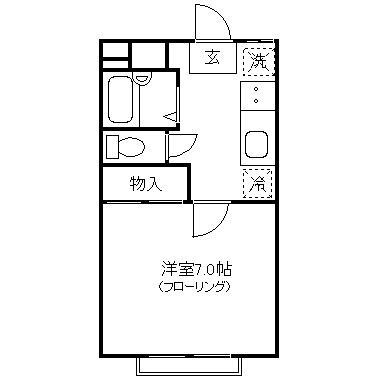 東京都国立市東１丁目 間取り