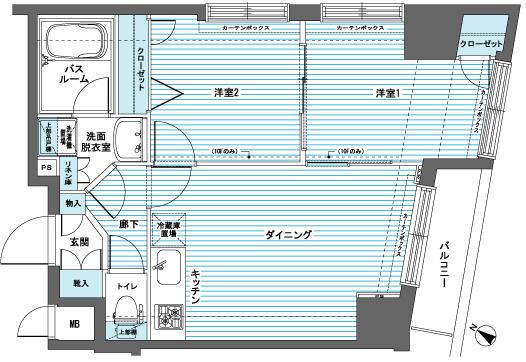 フェニックス日本橋蛎殻町弐番館 間取り