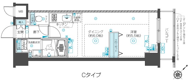フェニックス新横濱クアトロ 間取り
