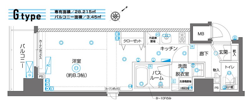ZOOM横濱EAST 間取り