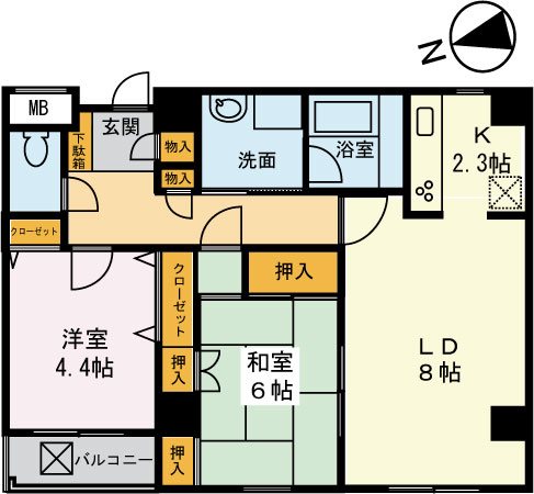 グランドゥールセゾン 間取り図