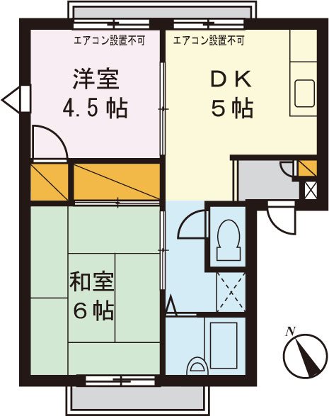 コンフォートマンション 201号室 間取り