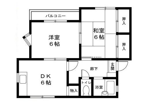 メゾンエスポアール 201号室 間取り