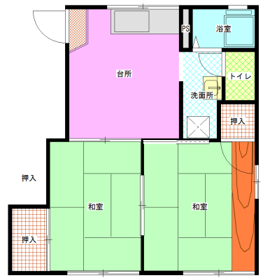 芙蓉ハイツＡ 間取り