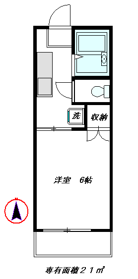 馬橋公園ハウス 102号室 間取り