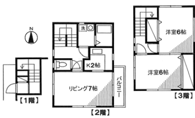 シェモア越仲 101号室 間取り