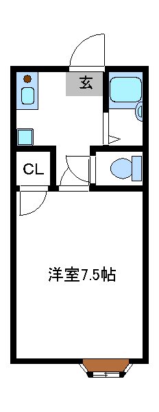 アビタシオンＭ 102号室 間取り