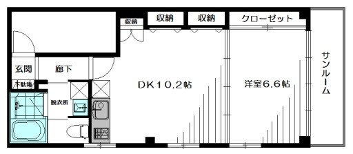 日星ビル 302号室 間取り