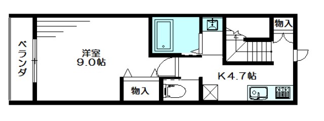 カーサ　ブリランテ 202号室 間取り