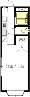 徳栄ハイム 206号室 間取り