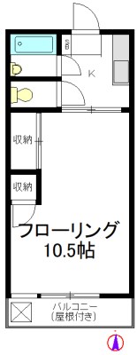 上馬柏ビル 405号室 間取り