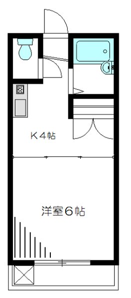 光生ハイツ 206号室 間取り