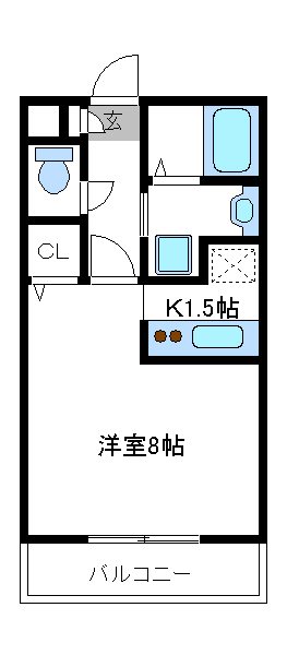 グランデッサ下北沢 103号室 間取り